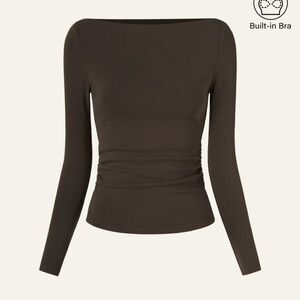 OGL Chocolate Brown Long Sleeve Bodysuit